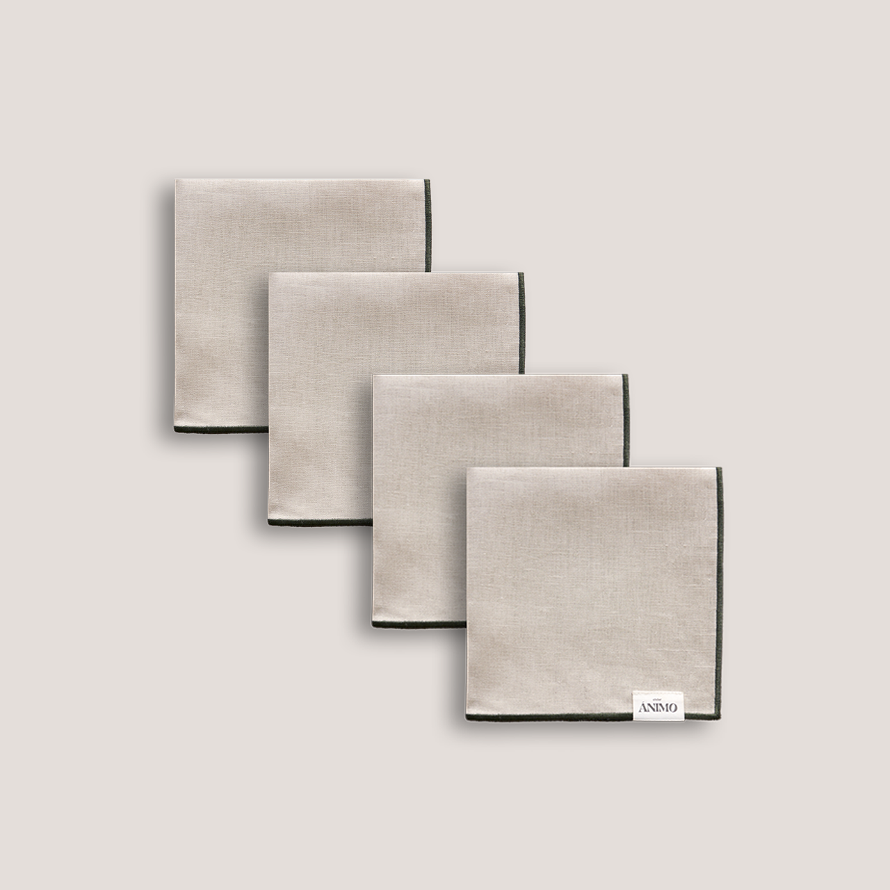 Napkins for four in sage