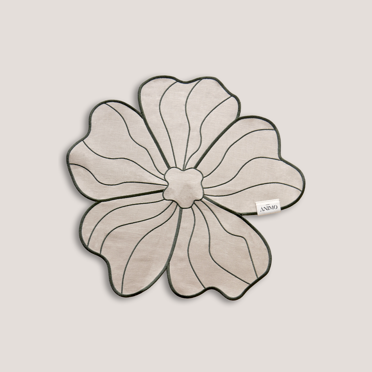 Placemat bloom for four in sage