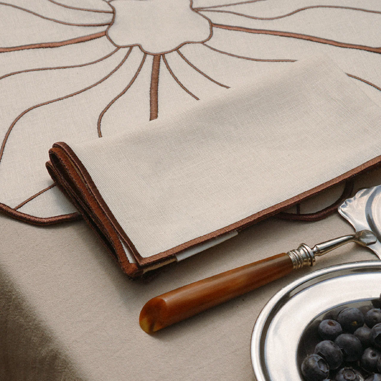 Set for two in beige